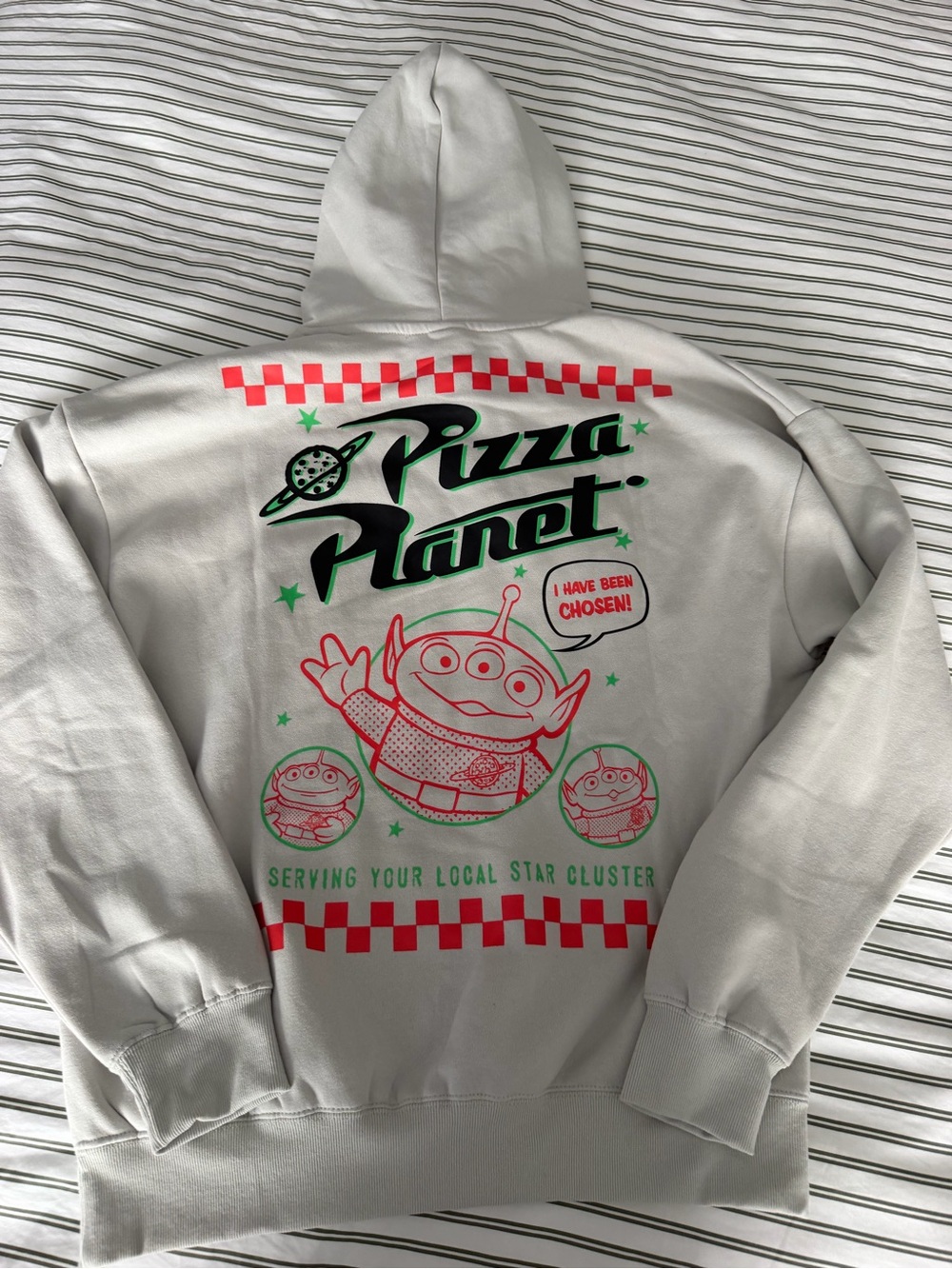 : Disney Pixar Toy Story Pizza Planet Alien Hoodie Size S